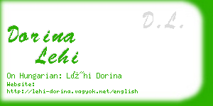 dorina lehi business card